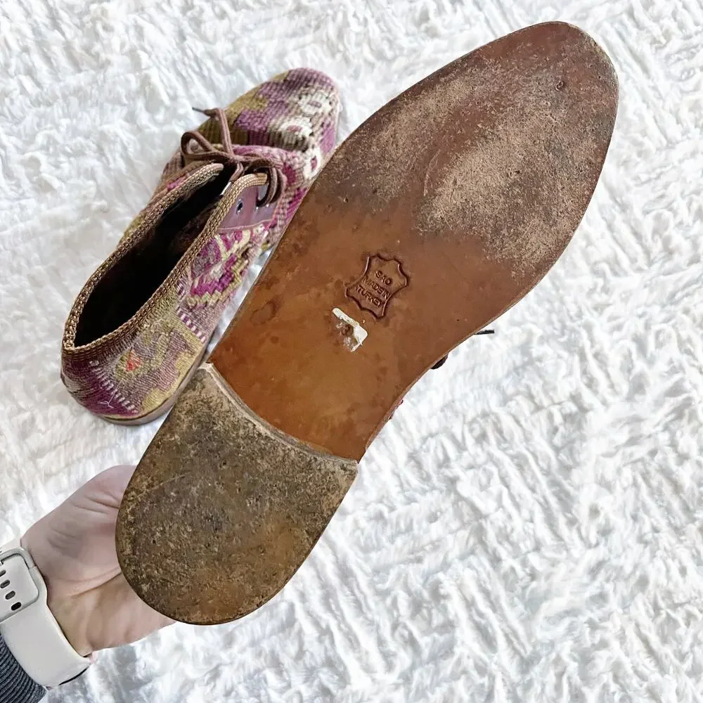 The Nomadic Collection Tapestry Kilm Lace Up Chukka Ankle Bootie